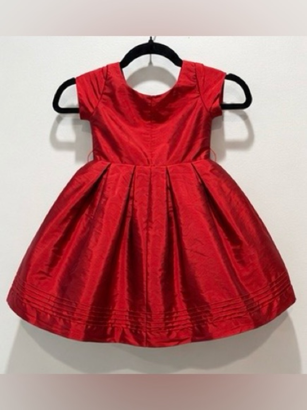 Isabel Garreton Red Silk-Look Holiday Formal Dress 3T Full Skirt Princess Dress